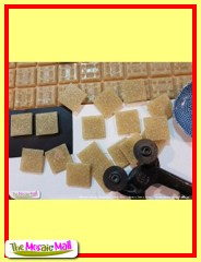 Mosaic glass tiles in 2cm, 1cm, 1.5cm, 2.5cm to shape with nippers for mosaics.