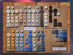 Porcelain mosaic tiles