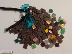 Purple grape mosaic glass tile