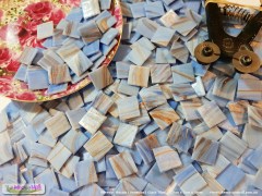 Blue Heaven. Blue mosaic vitreous glass tiles - The Mosaic Mall