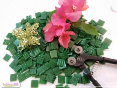 V265A  Mosaic Glass Green Tile | The Mosaic Mall